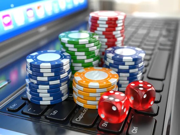 Live-dealer studio showing blackjack table with professional dealer